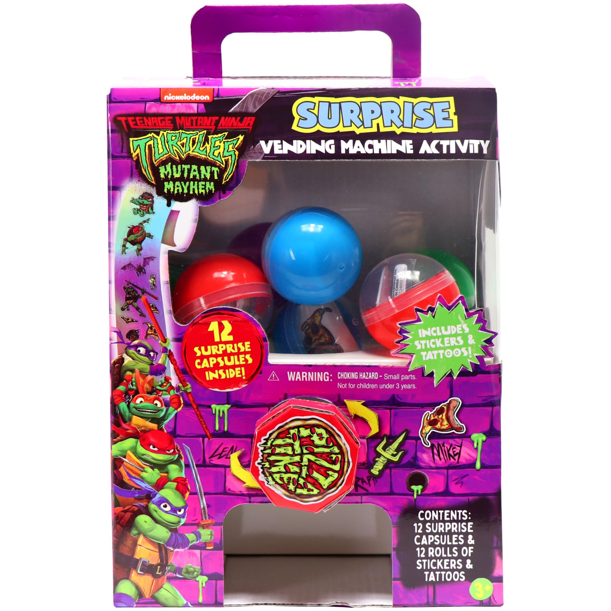 TMNT Surprise Vending Machine Activity by Tara Toys — 25-Piece Kids Toy Set, Ages 3+