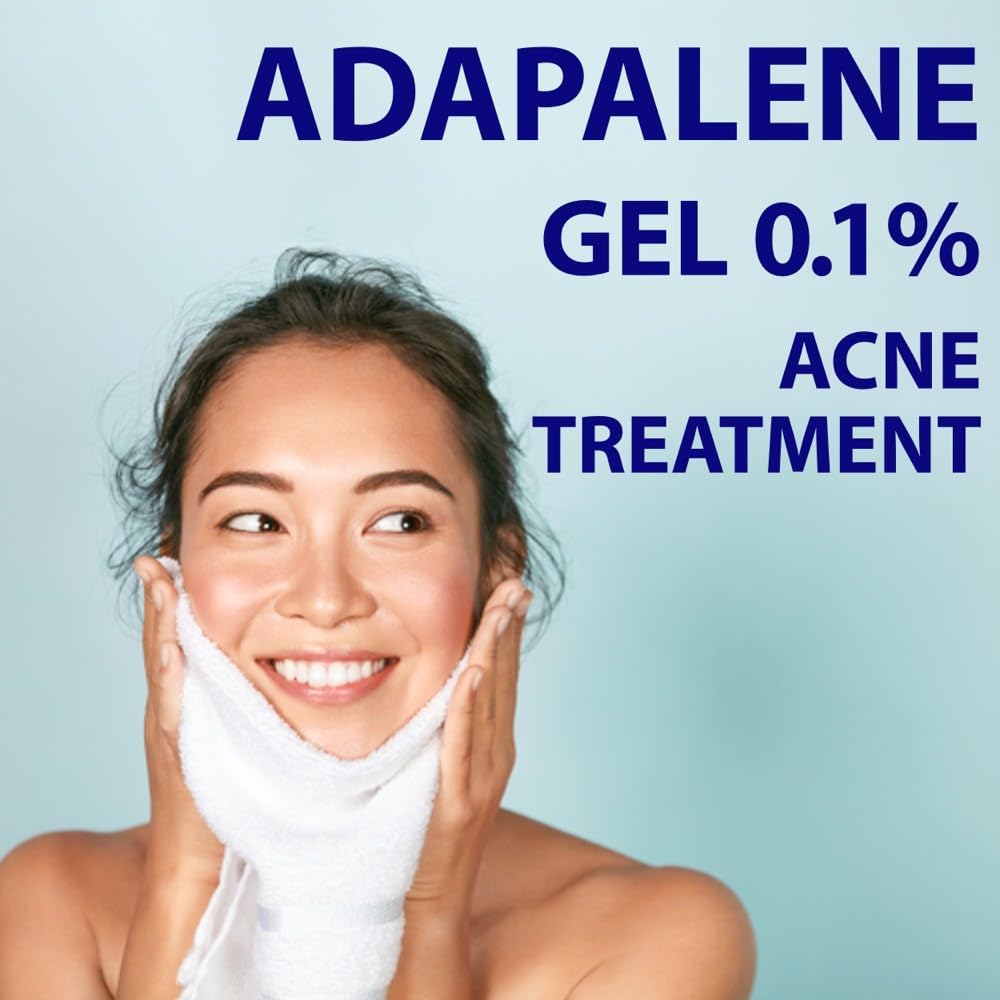 TARO Adapalene 0.1% USP Gel – Paraben-Free Acne Treatment for Sensitive Skin (Prescription-Strength)