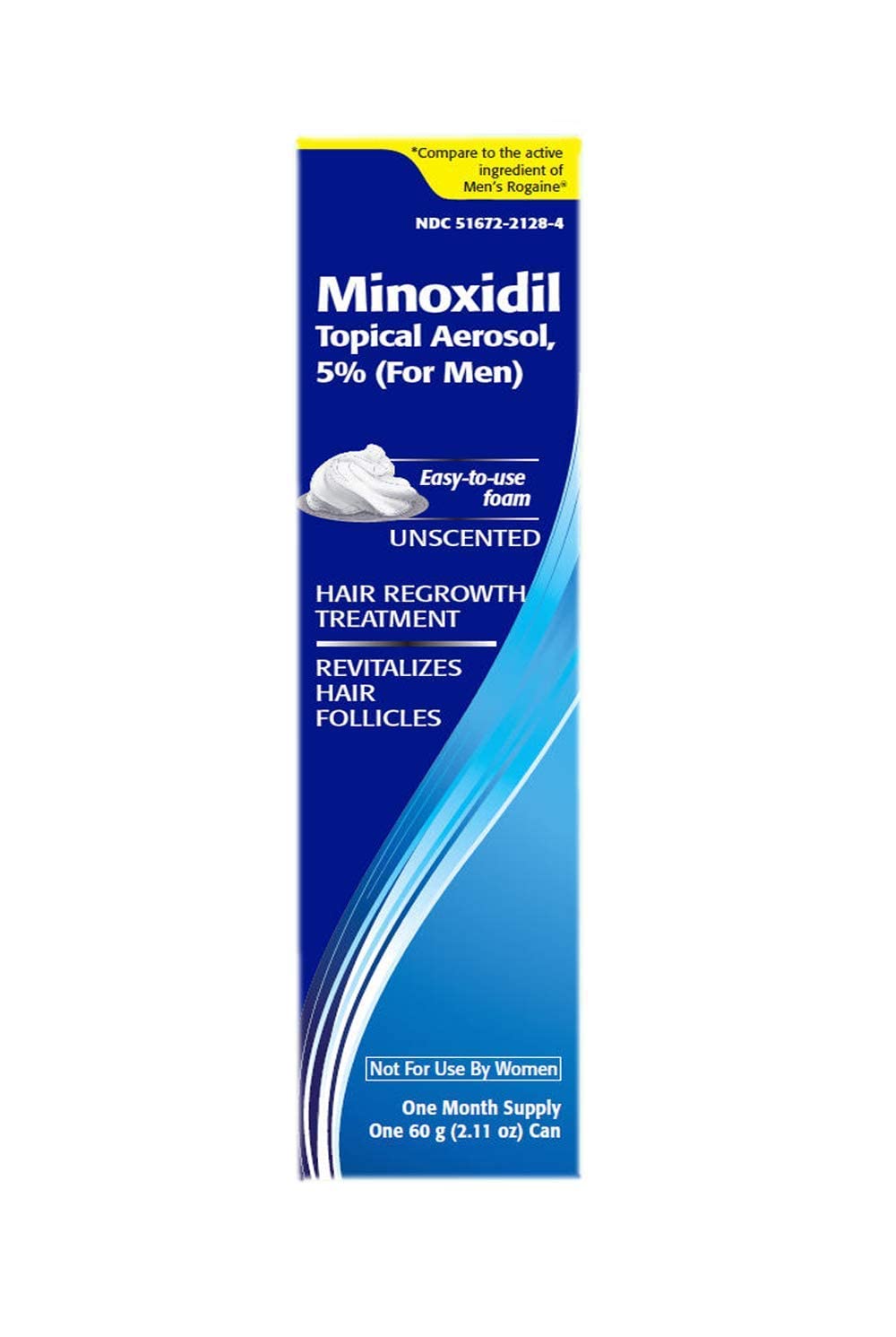 TARO Minoxidil 5% Foam for Men — 3-Month Hair Regrowth Treatment (2.11 oz) 3-Pack