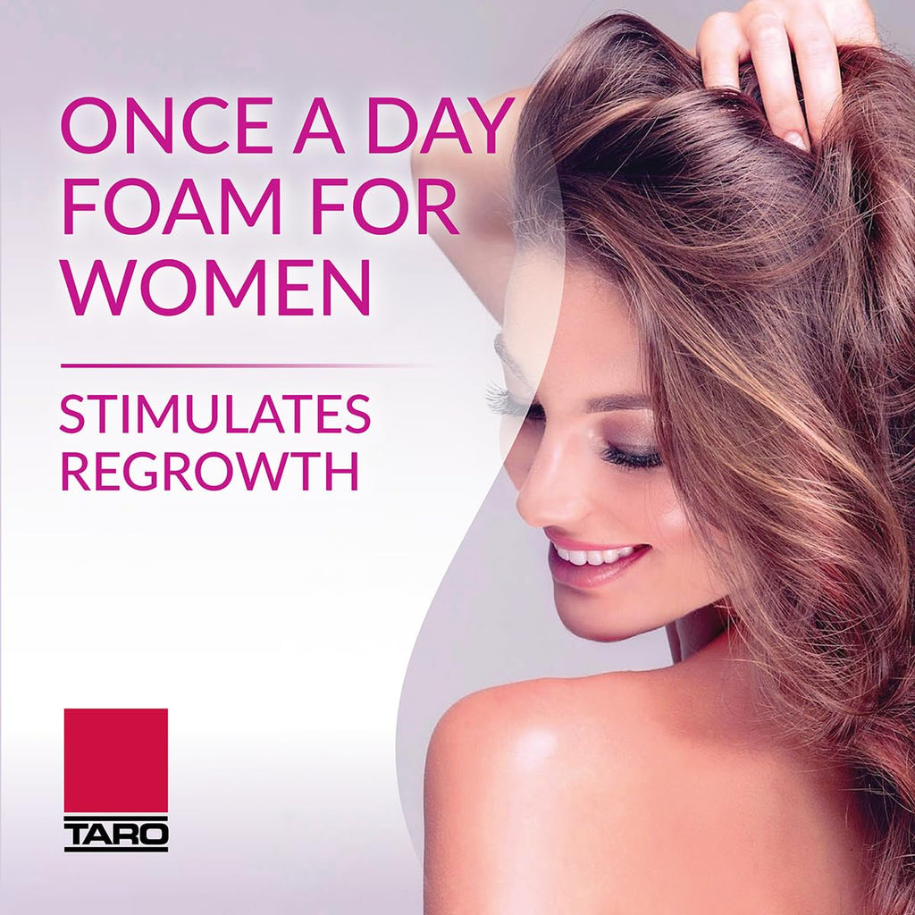 TARO Minoxidil 5% Foam for Women — 2.11 oz, 4-Month Supply