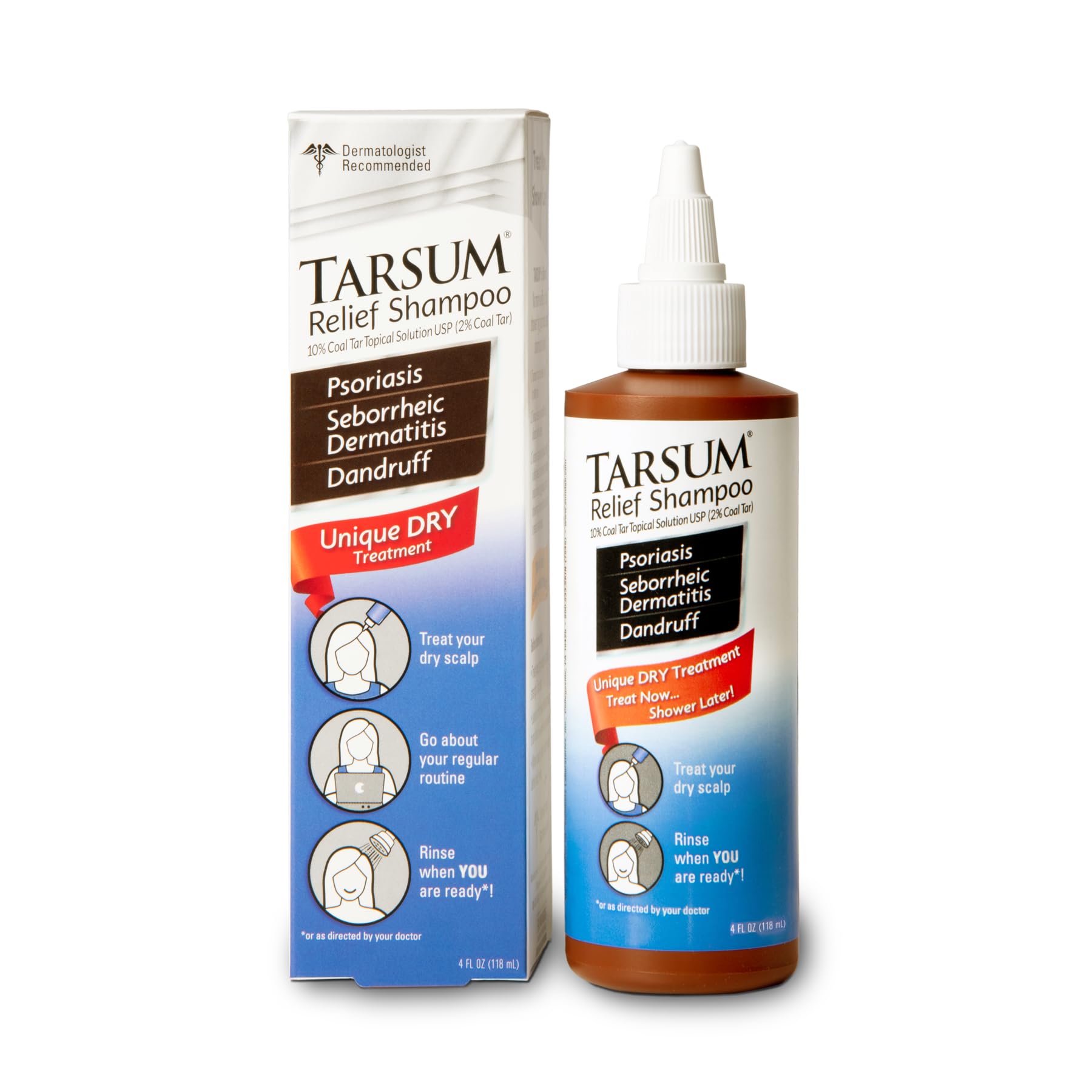 Tarsum Extra Strength Psoriasis Shampoo – Coal Tar Scalp Care for Flaky, Itchy Scalp (4 oz)
