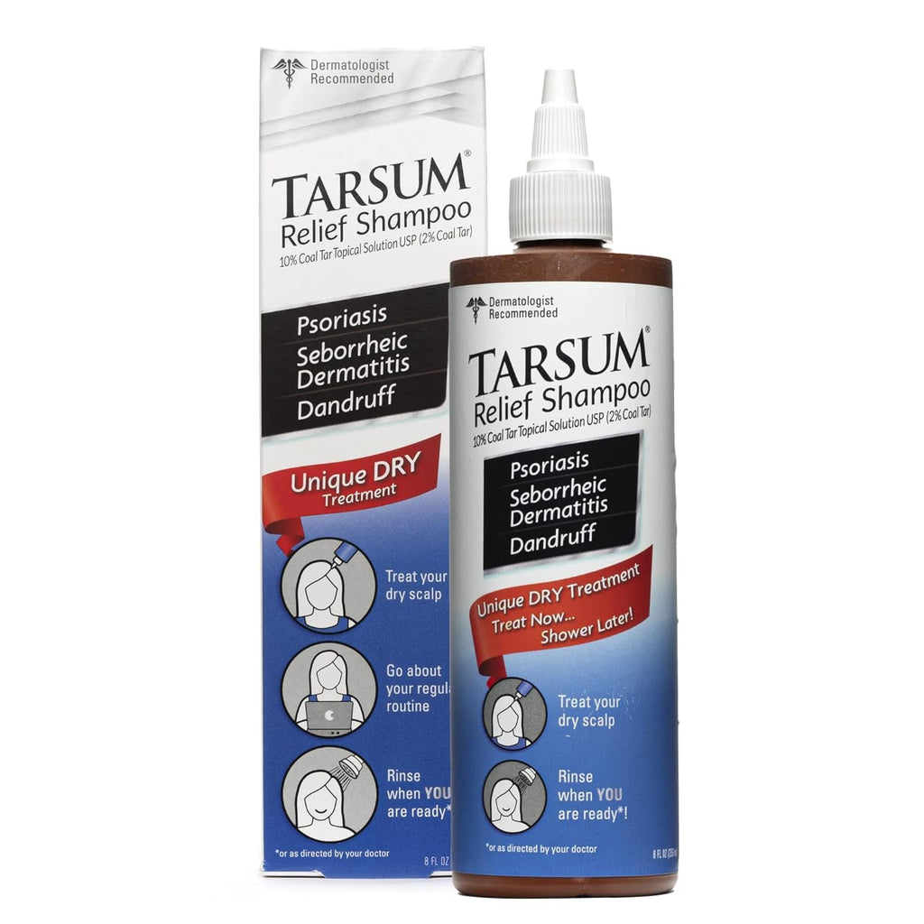 Tarsum Extra Strength Psoriasis Shampoo — Coal Tar Scalp Care for Dandruff, Eczema & Seborrheic Dermatitis (8 oz)