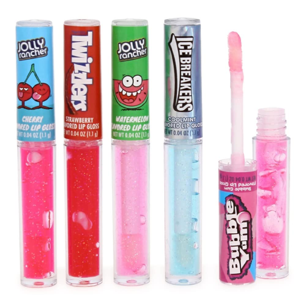 Taste Beauty 5-Piece Sweets by Hershey Flavored Lip Gloss – Fun Flavored Lip Gloss Set