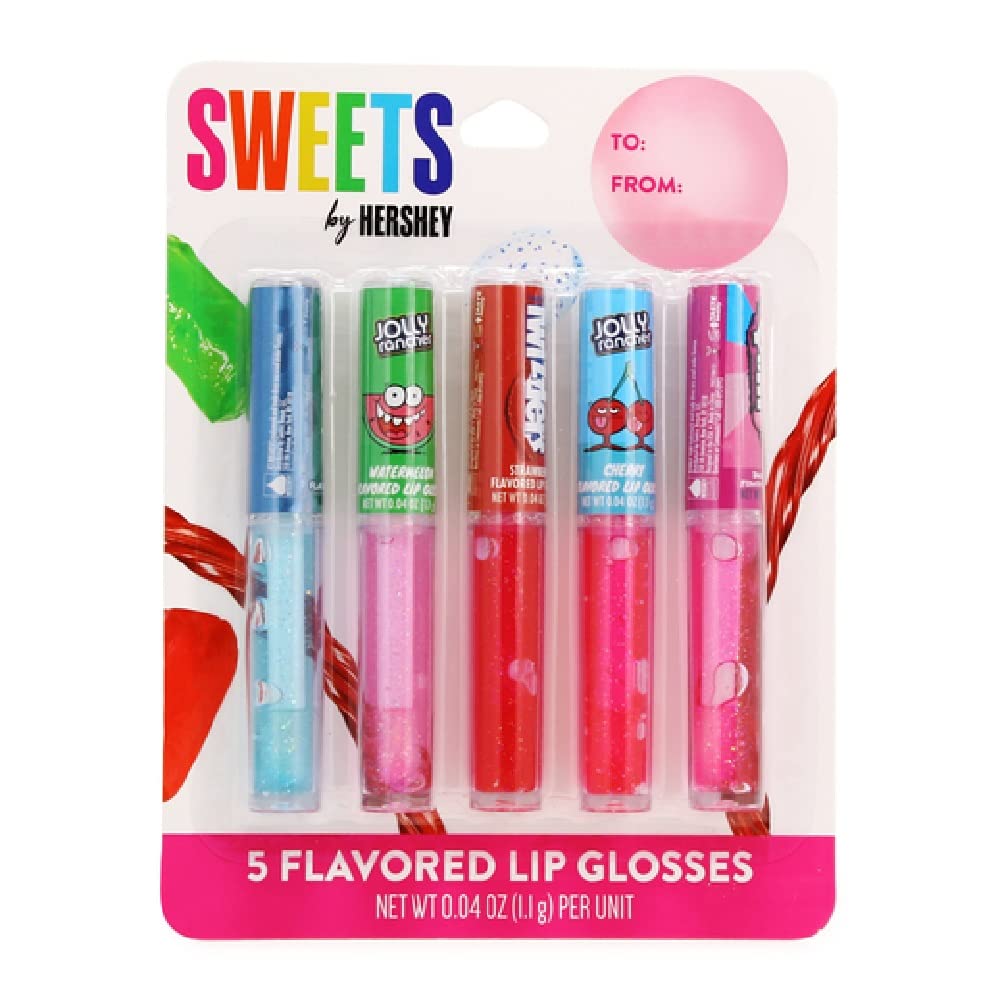 Taste Beauty 5-Piece Sweets by Hershey Flavored Lip Gloss – Fun Flavored Lip Gloss Set