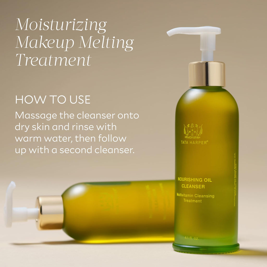 Tata Harper Nourishing Oil Cleanser – Gentle Makeup Remover, Cleansing Oil (125ml)