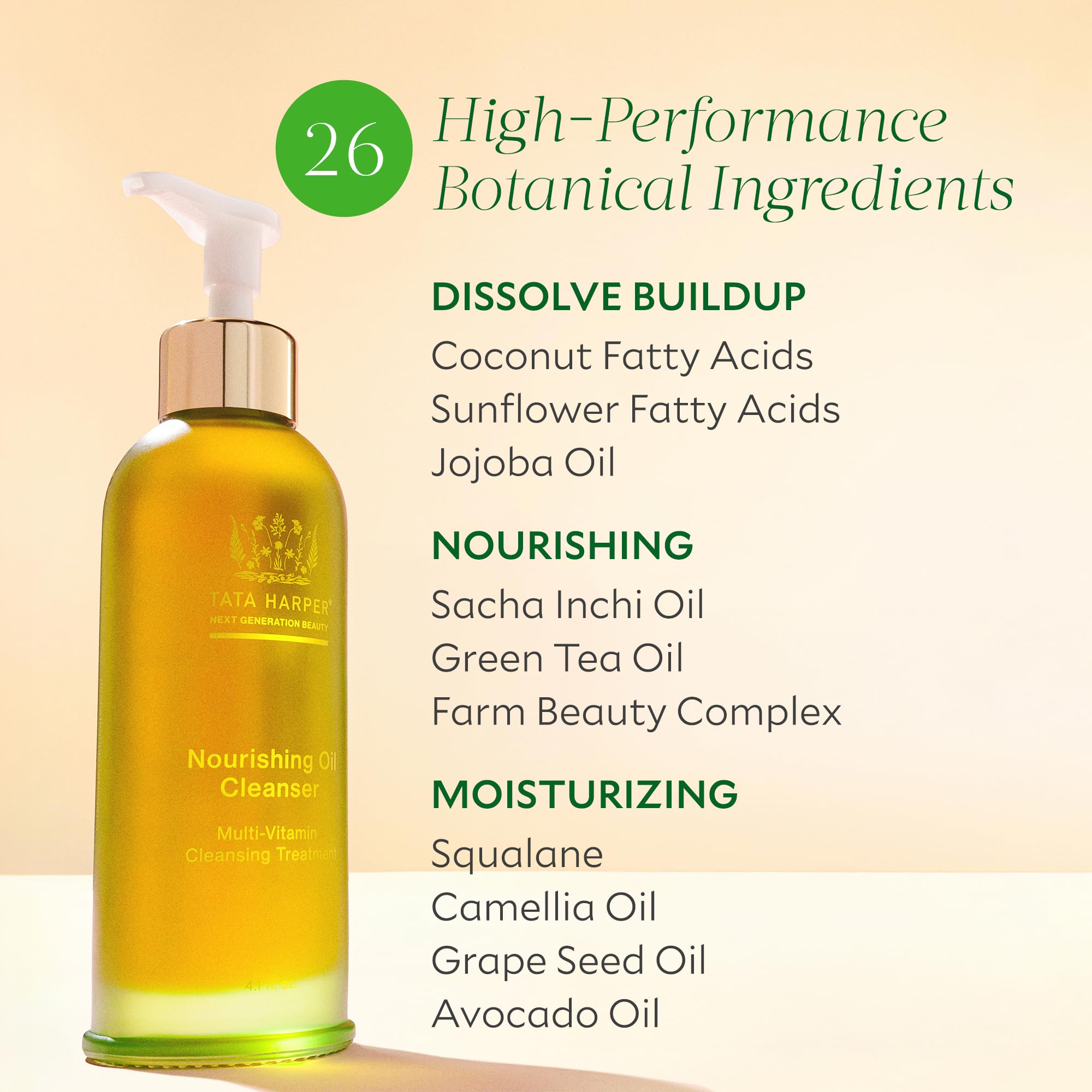 Tata Harper Nourishing Oil Cleanser – Gentle Makeup Remover, Cleansing Oil (125ml)