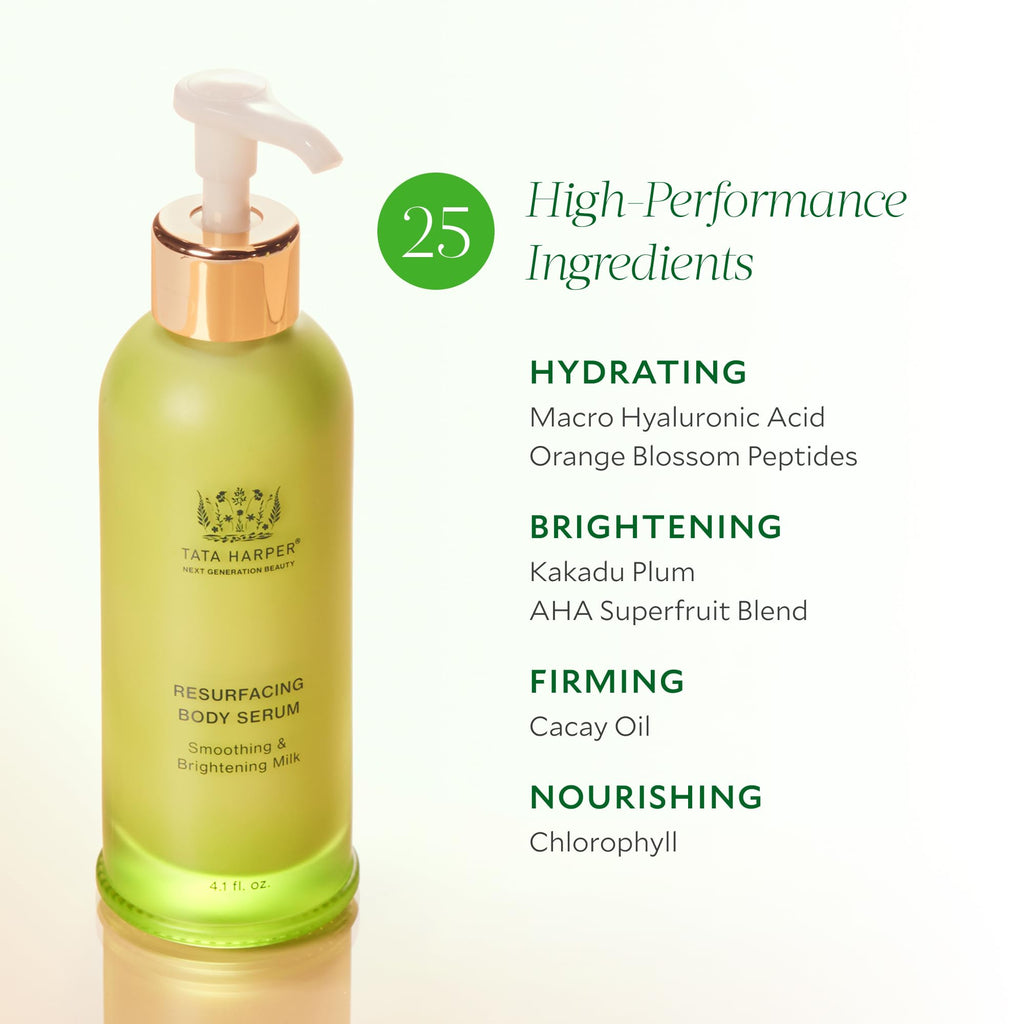 Tata Harper Resurfacing Body Serum – Brightening & Smoothing, Botanical Retinol Alternative, 125ml