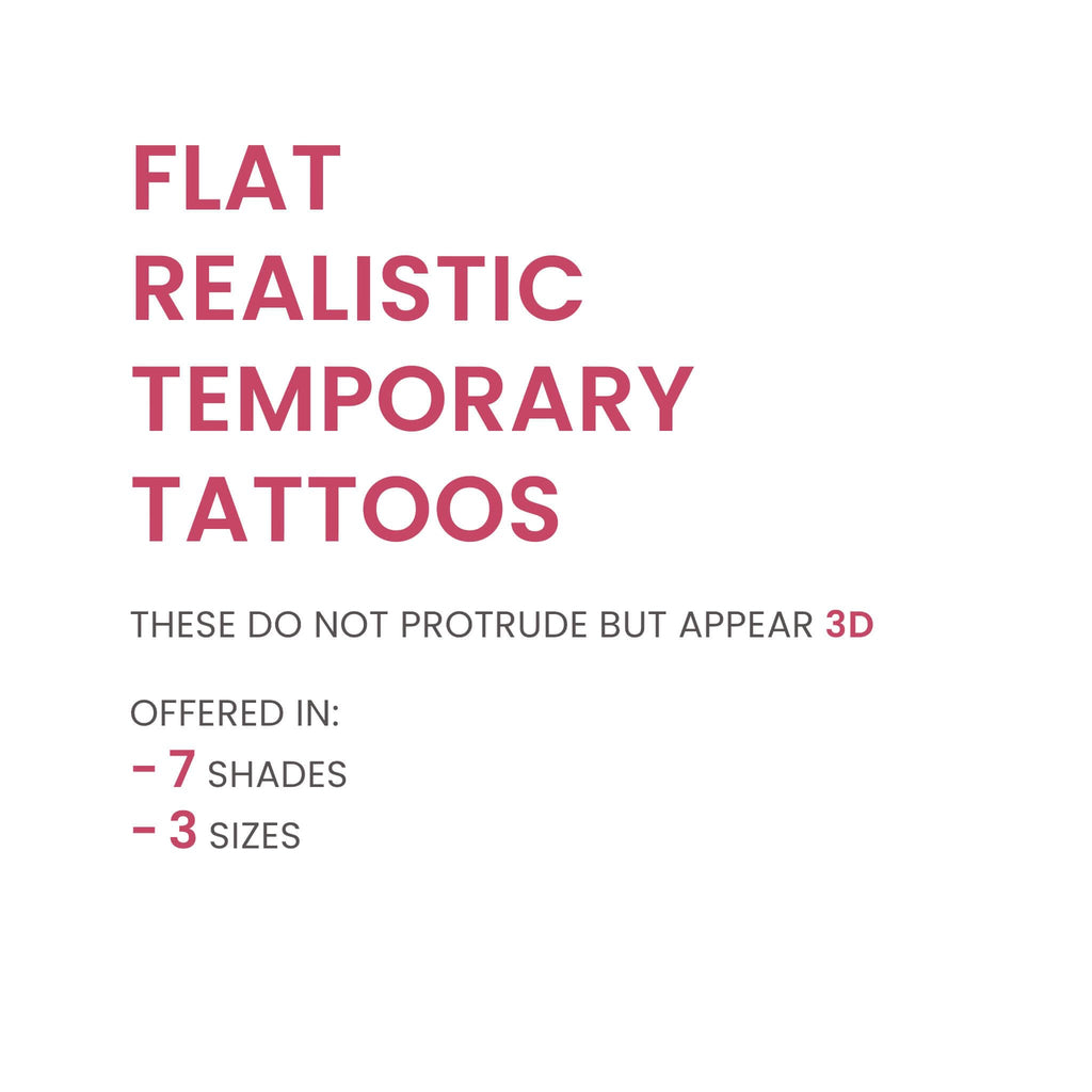 TataTattoos Temporary Realistic Nipple/Areola Tattoos – Non-Surgical Mastectomy Recovery (Auburn, Medium Pack of 10)