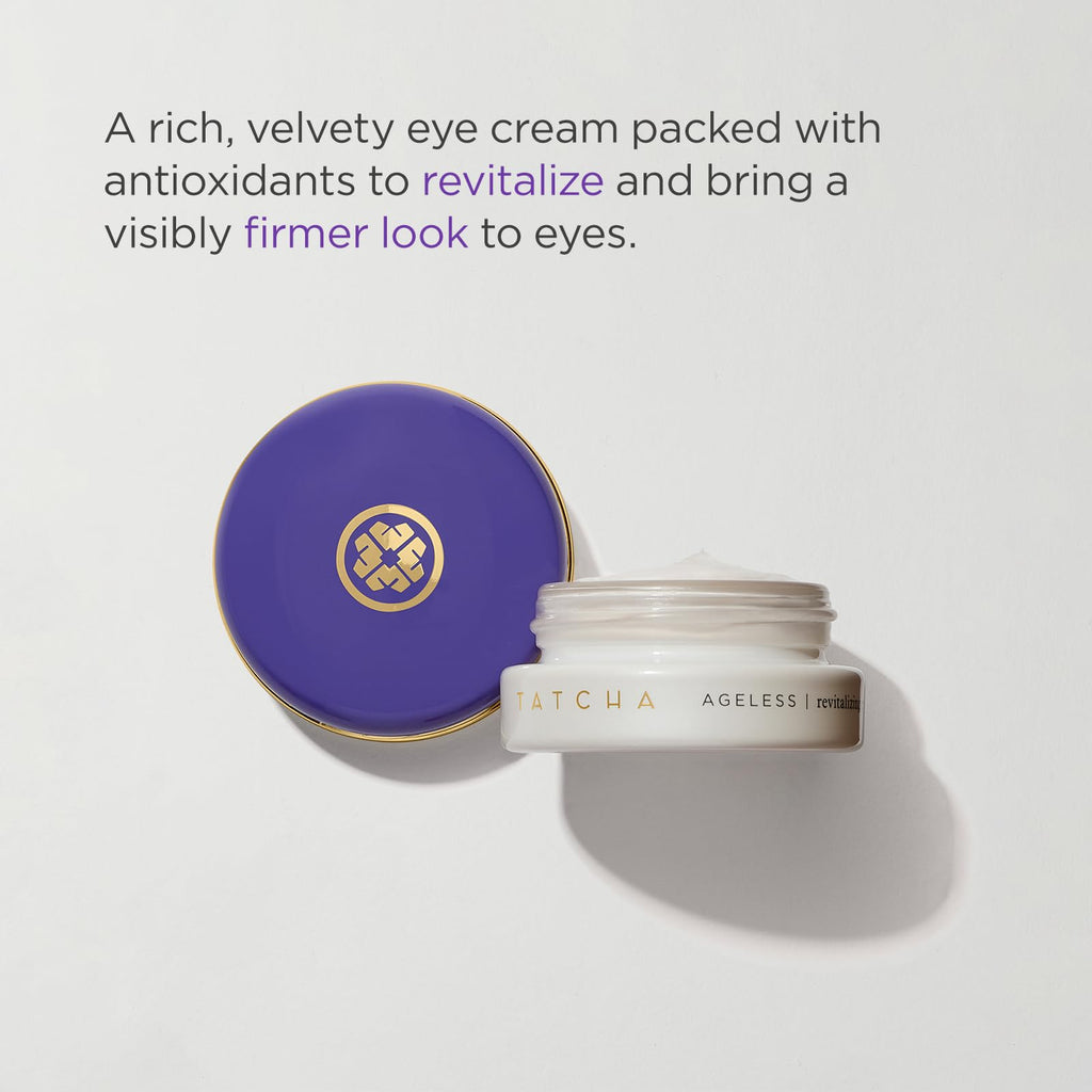 TATCHA Ageless Revitalizing Eye Cream | Cruelty-Free 15 ml / 0.5 oz | Reduce Fine Lines, Dark Circles & Puffiness