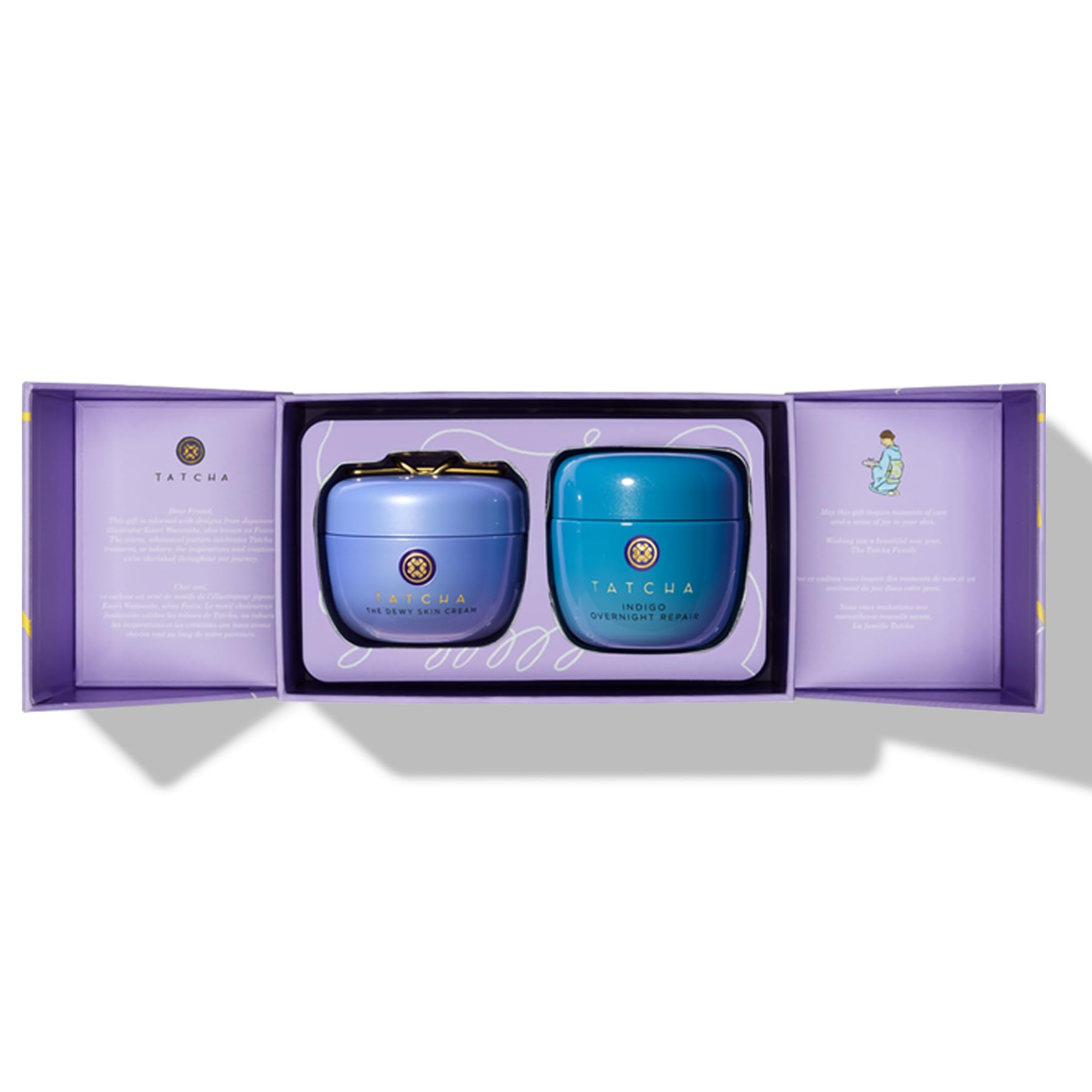 TATCHA AM + PM Moisture Duo — Dewy Skin Cream & Indigo Overnight Repair Serum ($164 Value)