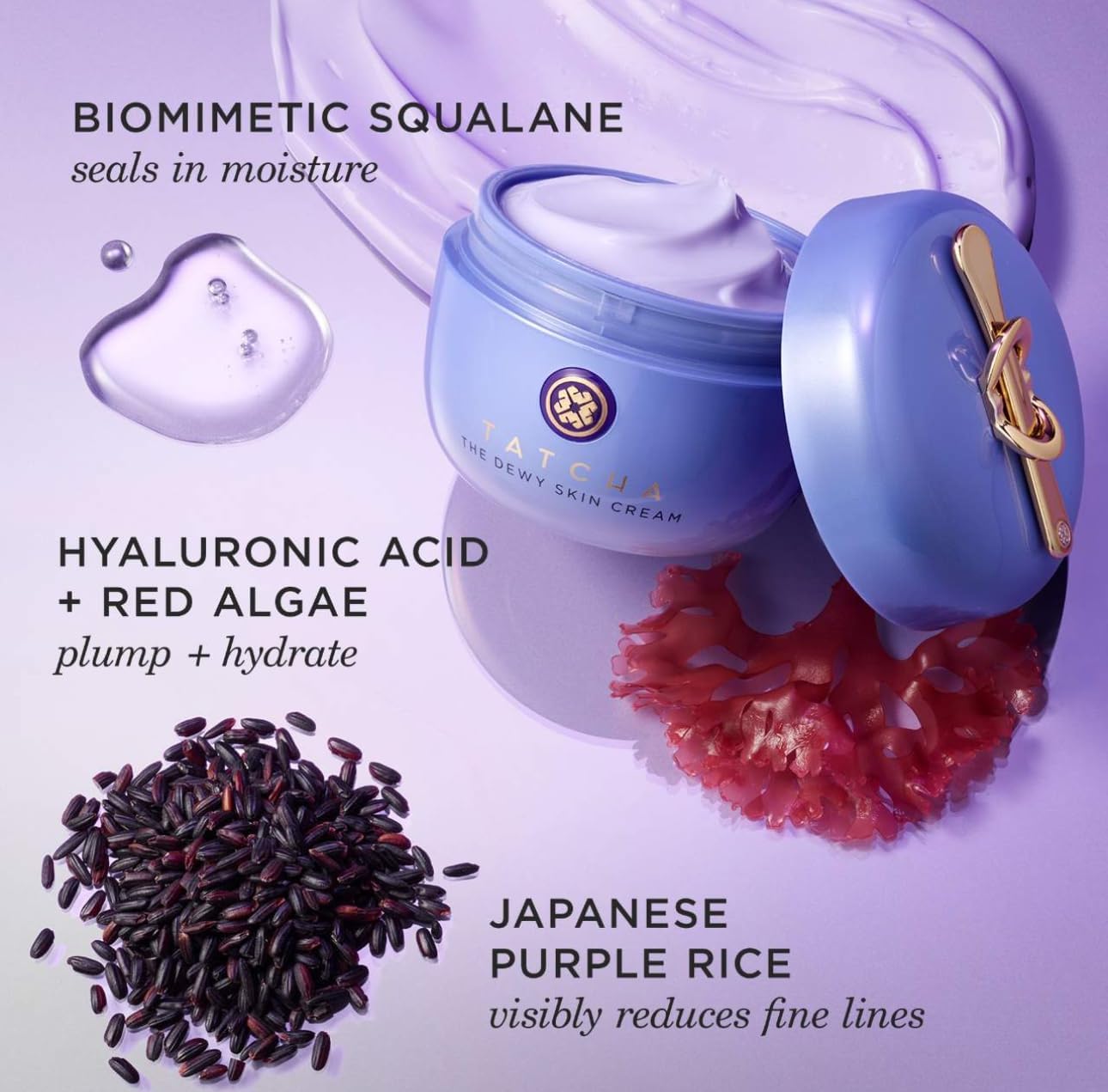 TATCHA The Dewy Skin Cream Jumbo | Rich, Plumping Moisturizer for Dry Skin