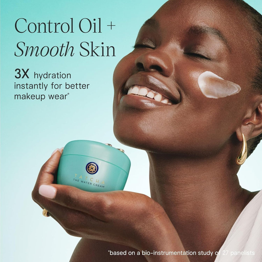 TATCHA The Jumbo Water Cream | Oil-Free Hydration & Pore Refining Moisturizer 75 ml