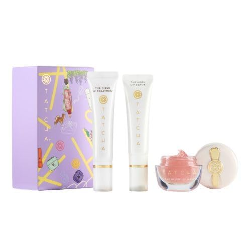TATCHA Sealed with a Kissu Set | Lip Scrub, Lip Treatment & Lip Mask Gift Set