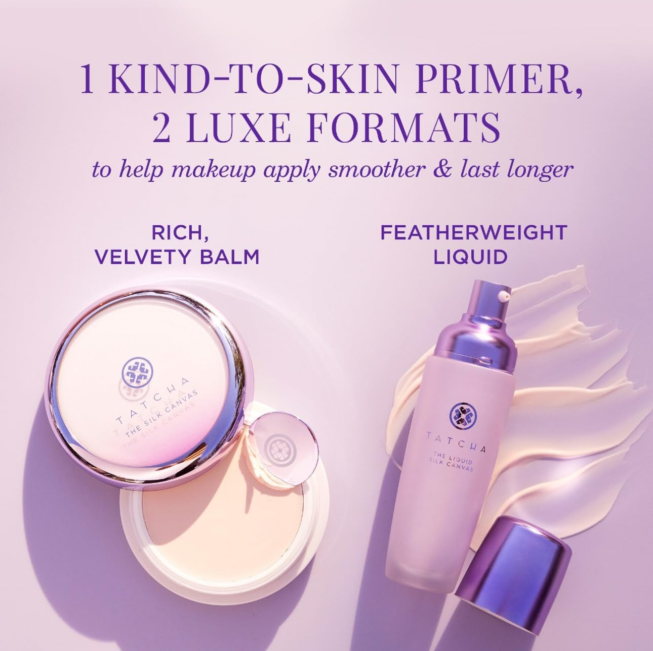 Tatcha Liquid Silk Canvas | Weightless Oil-Free Primer for Lasting Makeup | 30 ml