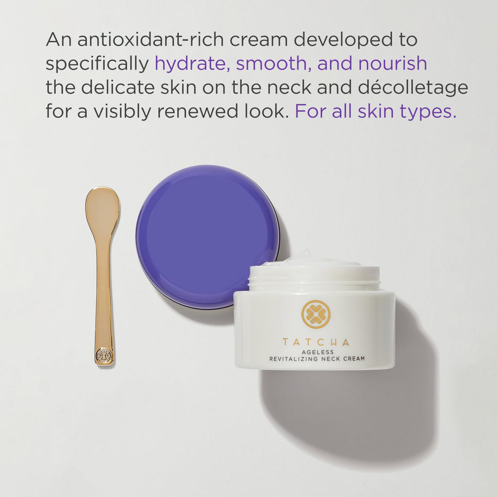 TATCHA Revitalizing Neck Cream – Hydrate, Smooth & Nourish Neck & Décolletage | 50 ml