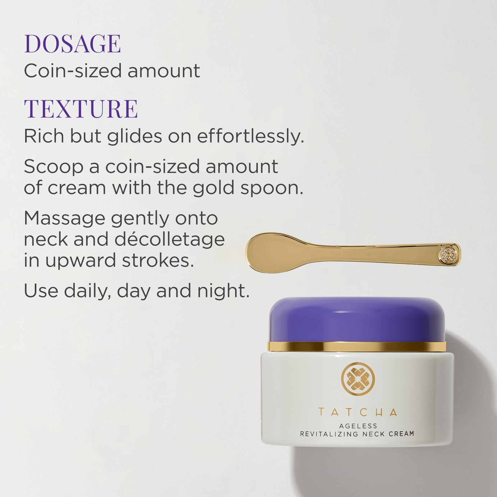 TATCHA Revitalizing Neck Cream – Hydrate, Smooth & Nourish Neck & Décolletage | 50 ml