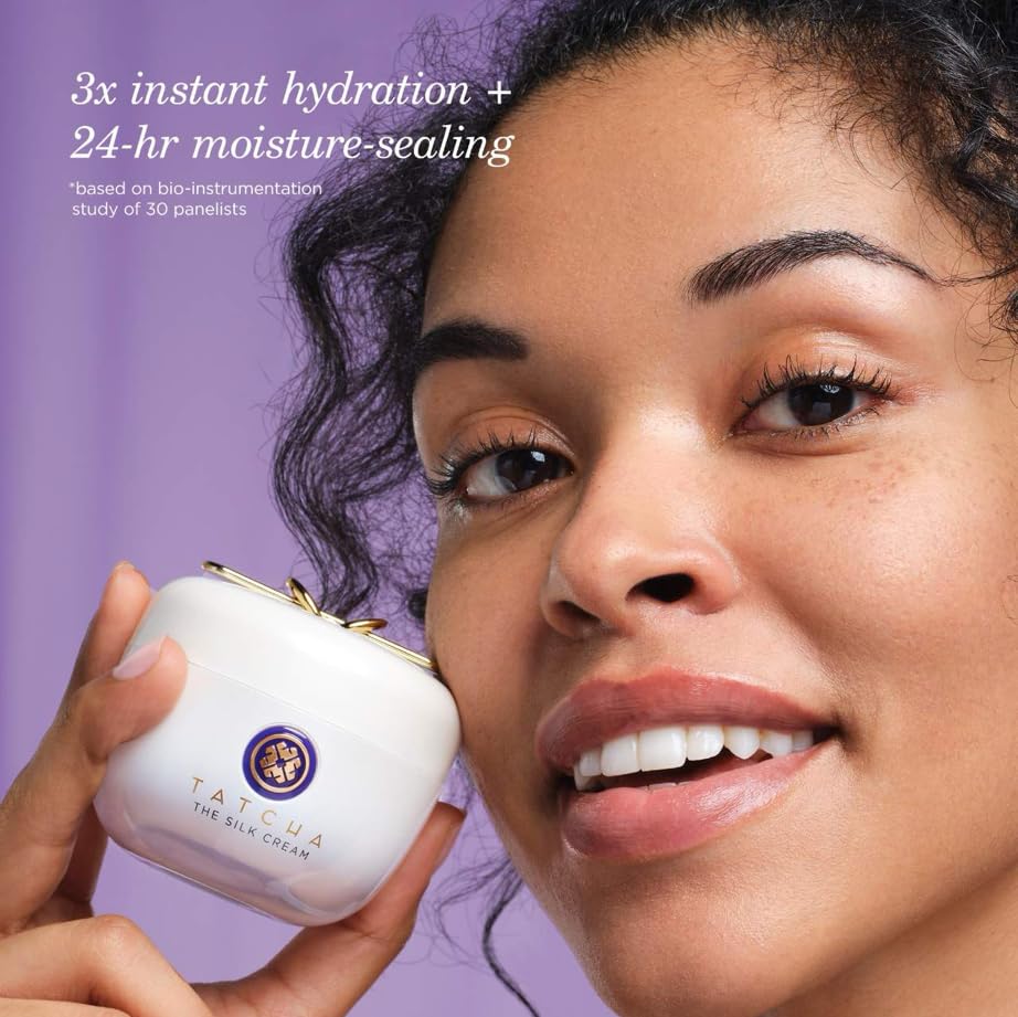 TATCHA Silk Cream Travel Size | Mini Hydrating Silk-Cream for Dry & Aging Skin | 15 ml