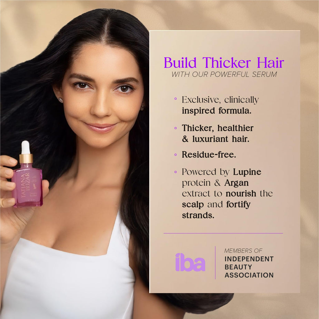 Tatiana Irizar Density Builder Hair Thickening Serum – 3 Pack, USA Made 30ml