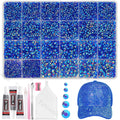 Tatiwoo 20000Pcs Royal Blue Flatback Rhinestones – AB Crystal Gems Kit