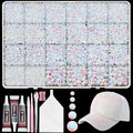 Tatiwoo 20000Pcs White AB Flatback Jelly Resin Rhinestones – Mix Sizes for DIY Crafting