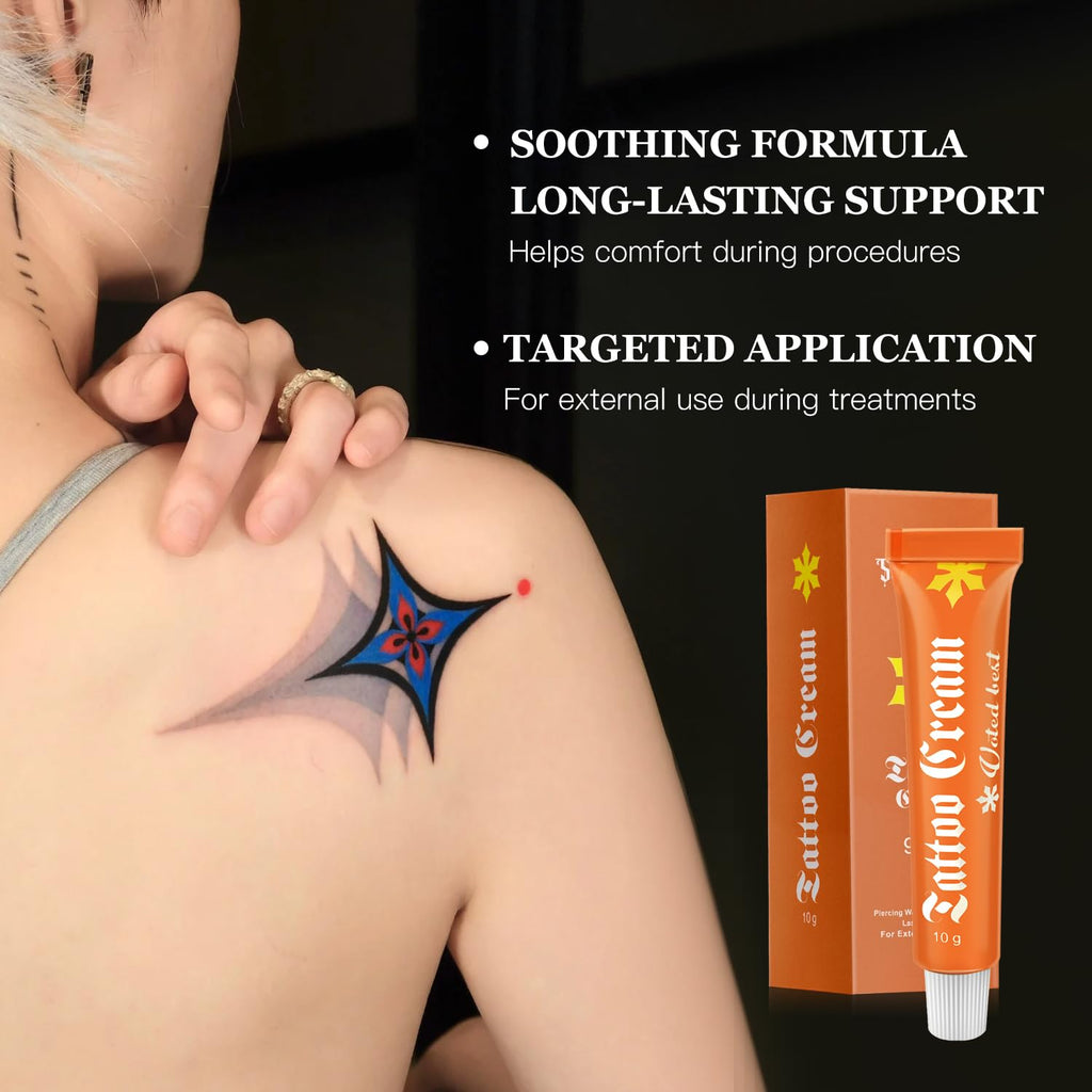 Tattoo Cream – Soothes New Tattoos, Revitalizes Older Ink, 100% Vegan, No Petroleum (2 pcs)