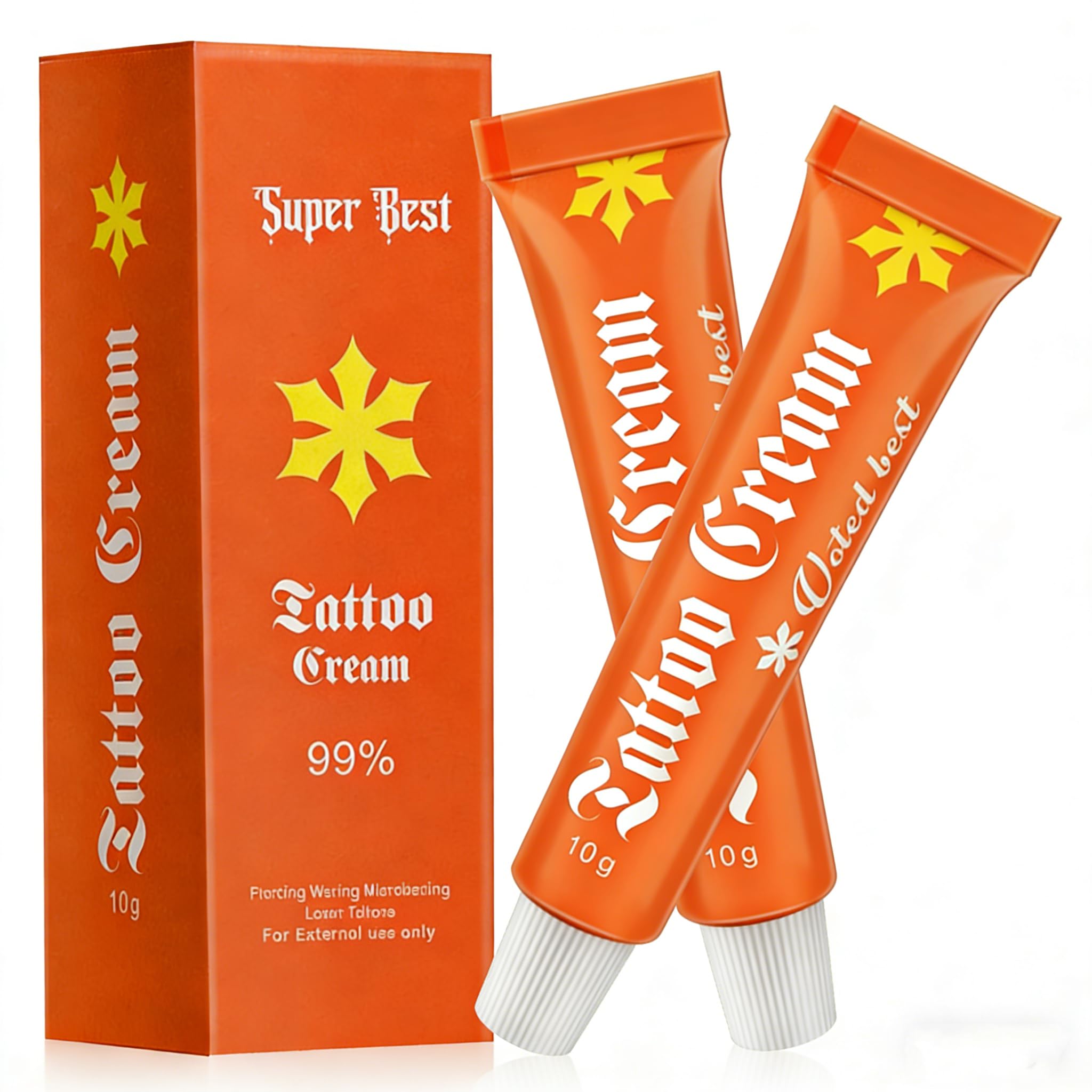 Tattoo Cream – Soothes New Tattoos, Revitalizes Older Ink, 100% Vegan, No Petroleum (2 pcs)