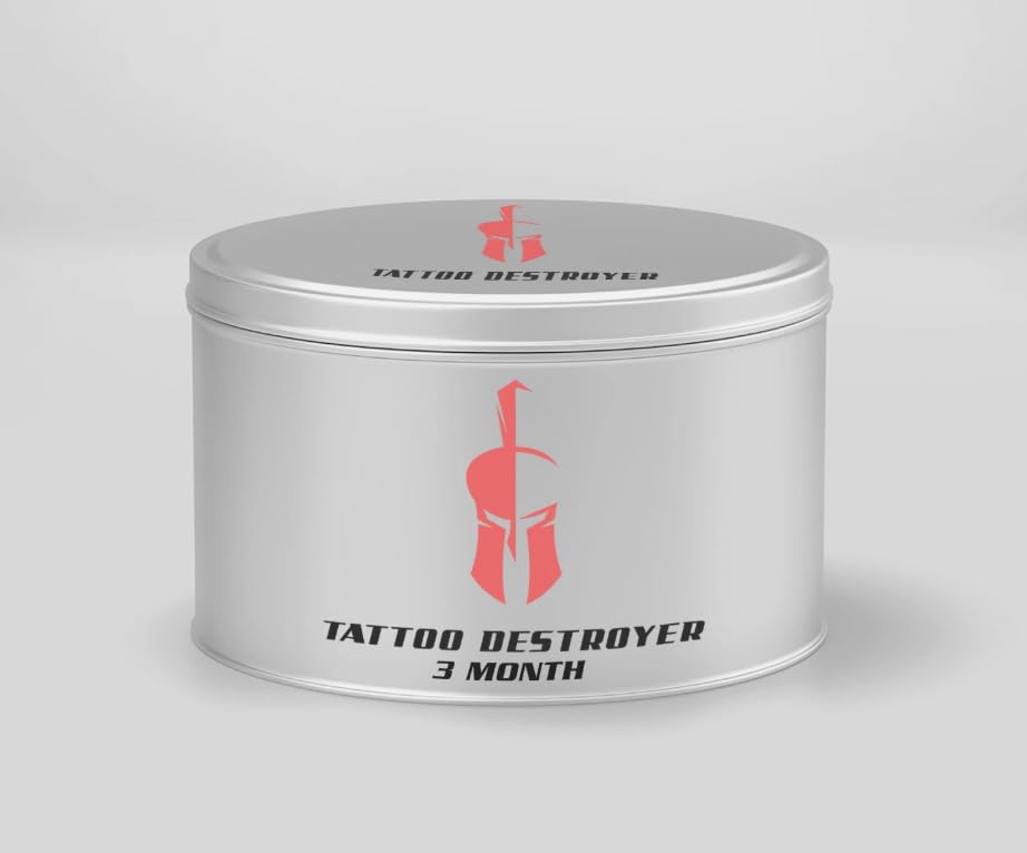 Tattoo Destroyer: Natural Fading Cream for Tattoo Removal – 3 Month Supply