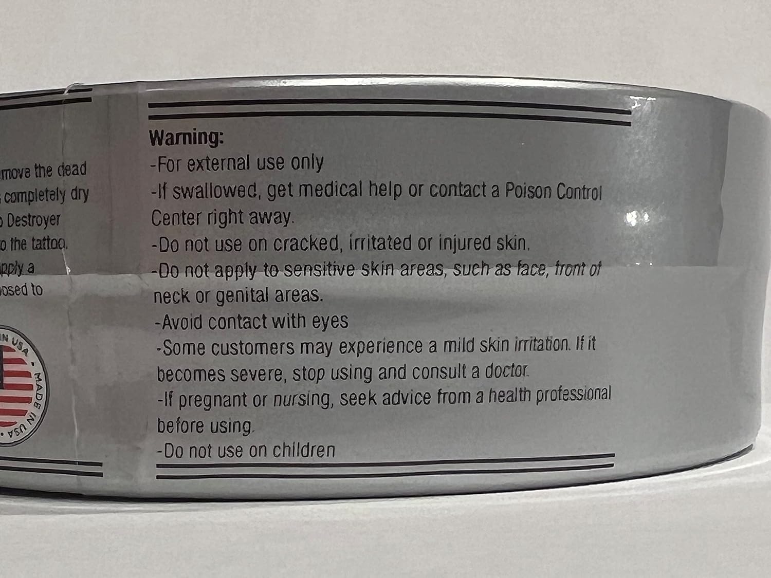 Tattoo Destroyer: Natural Fading Cream for Tattoo Removal – 3 Month Supply