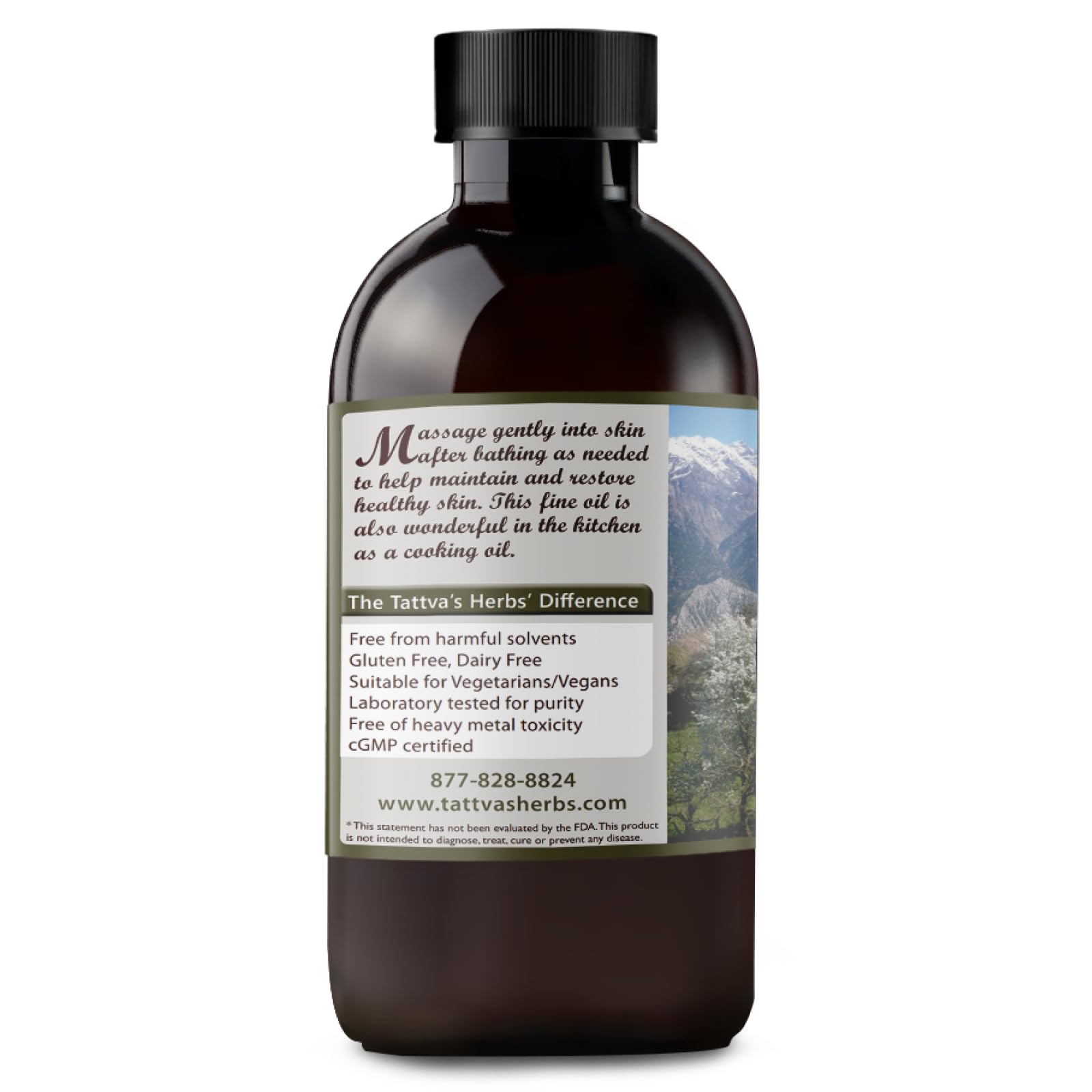 Tattva's Herbs Mustard Seed Oil – Unrefined Cold-Pressed 16 fl oz for Hair, Skin, Cooking & Massage