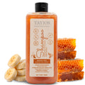 TAYJOS PROFESSIONAL Banana & Honey Shampoo – Sulfate-Free Daily Cleanser with Keratin & Amino Acids | Nourishing for Dry & Damaged Hair | 16.9 oz