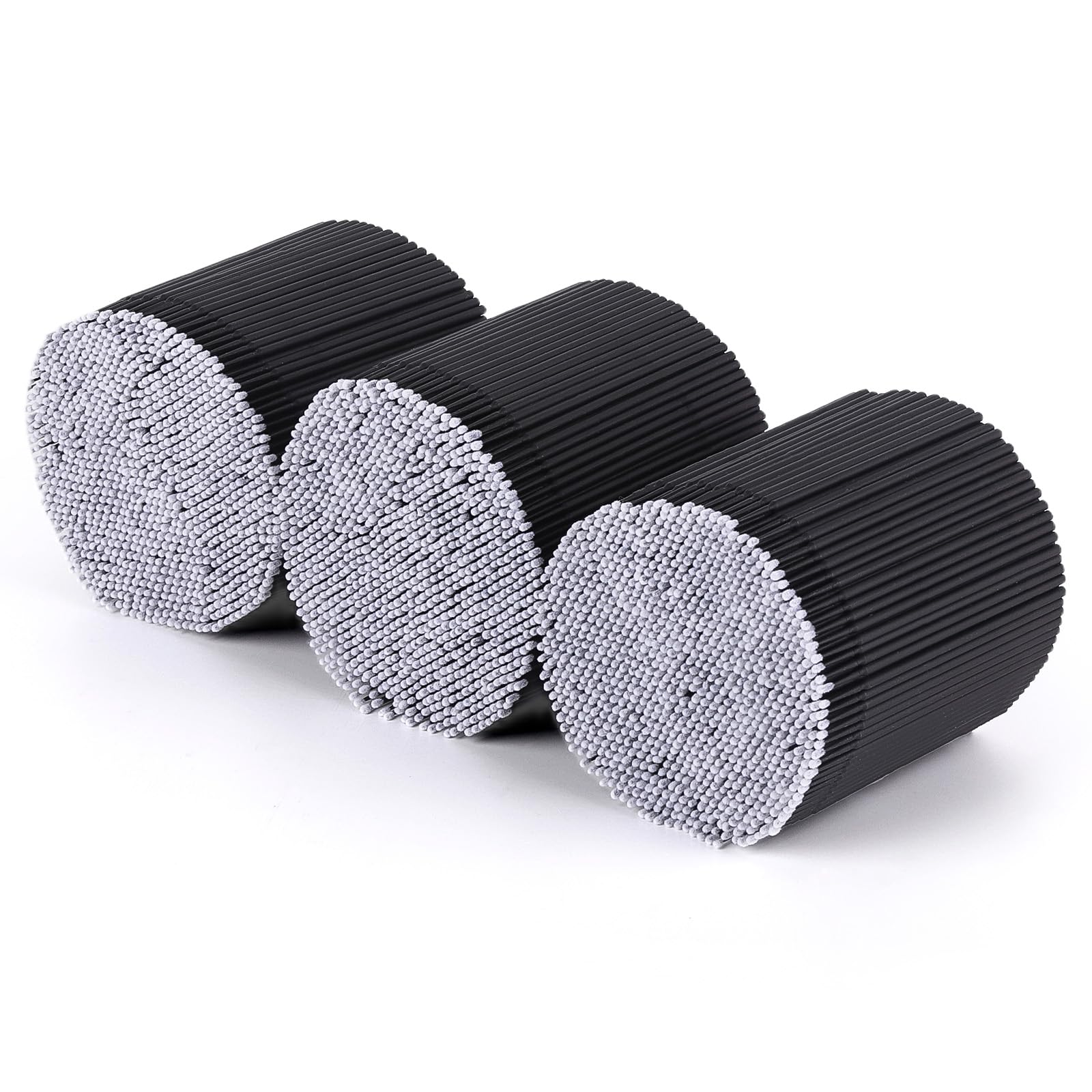 Tbestmax 3000 Pcs Micro Applicator Brushes & Swabs for Eyelash Extensions - Disposable Mascara Wands (Black)