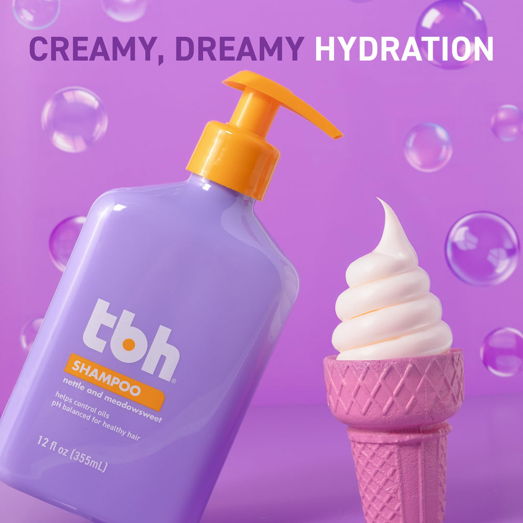 TBH Teen & Kids Shampoo – Lightweight Detangling Hydration, Sulfate- and Paraben-Free | 32 oz