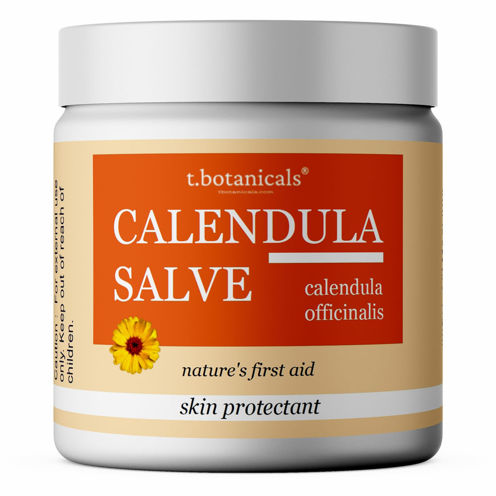t.botanicals Calendula Salve – Skin Soothing Calendula Cream, Marigold Balm, Herbal Moisturizer