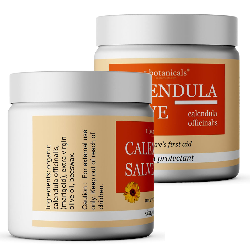 t.botanicals Calendula Salve – Skin Soothing Calendula Cream, Marigold Balm, Herbal Moisturizer