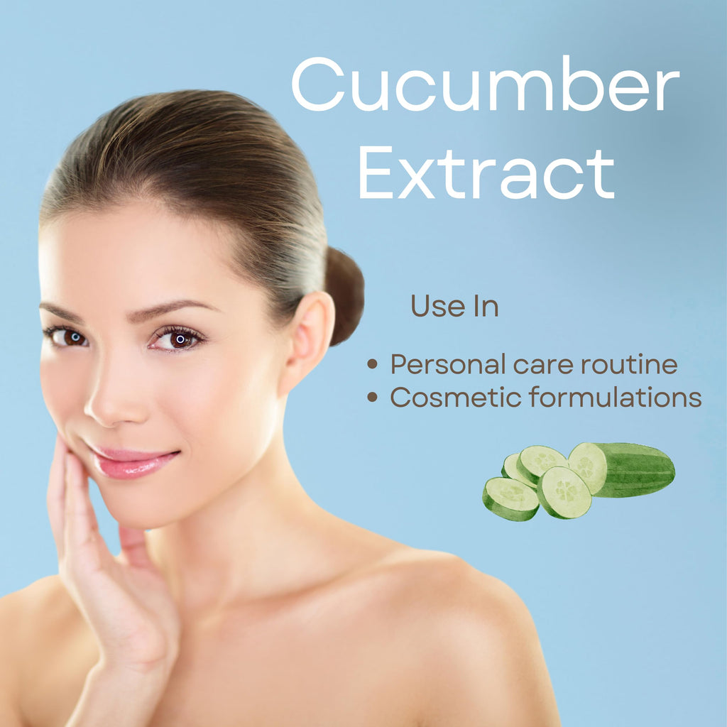 t.botanicals Pure Cucumber Extract Liquid Glycerite – Alcohol-Free Serum for Face Masks, Lotions, and Cosmetic Formulations (4 oz.)
