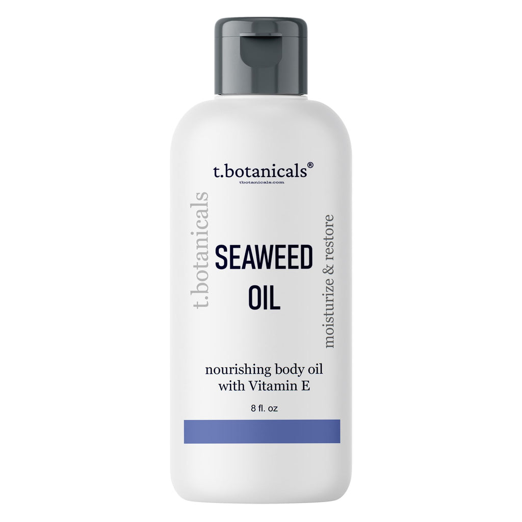 t.botanicals Seaweed Body Oil 8 oz – Fast-Absorbing Lavender Moisturizer