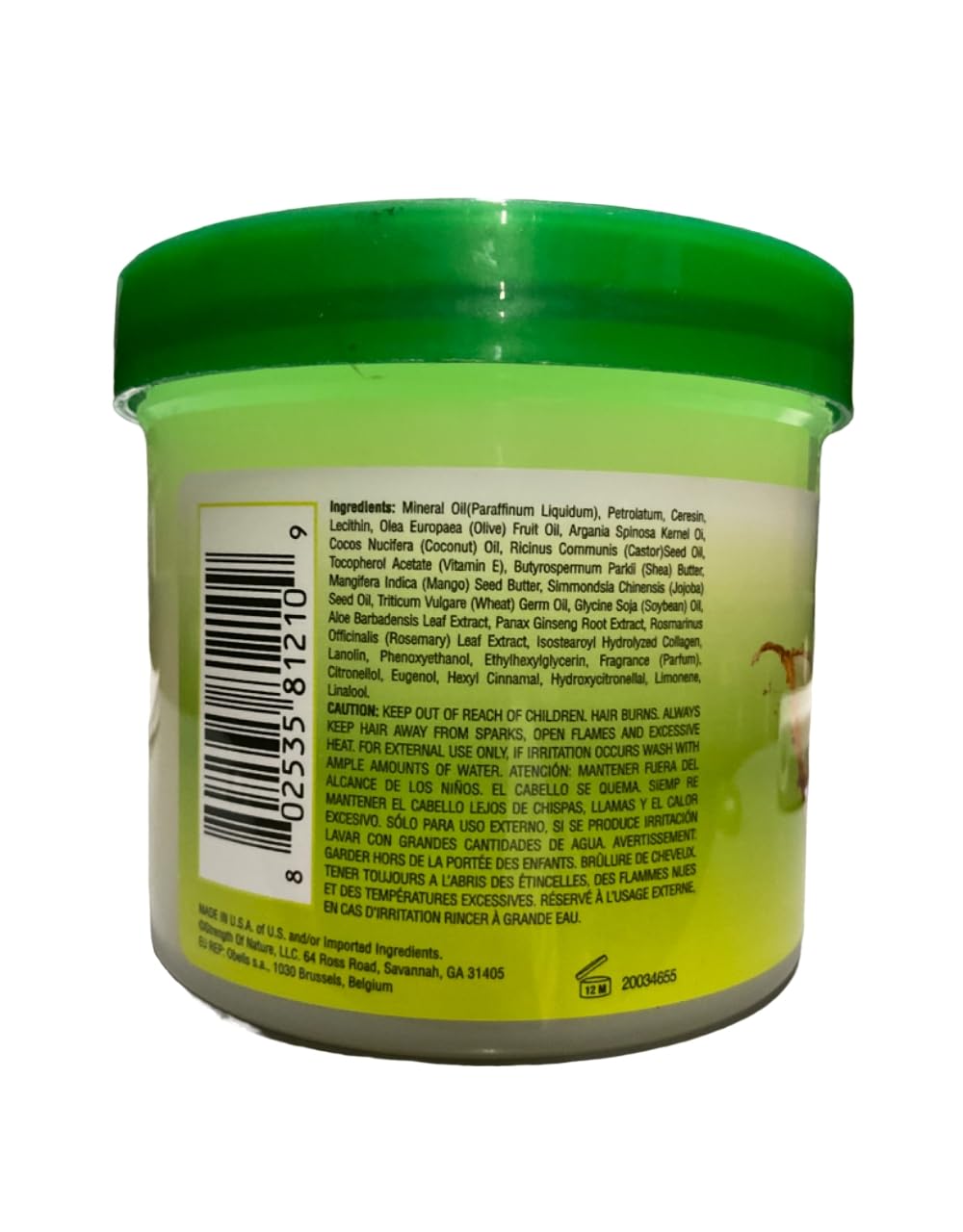Tcb Naturals Hair & Scalp Conditioner Olive Oil 10oz Jar – 3 Pack | Plant-Based Moisturizer