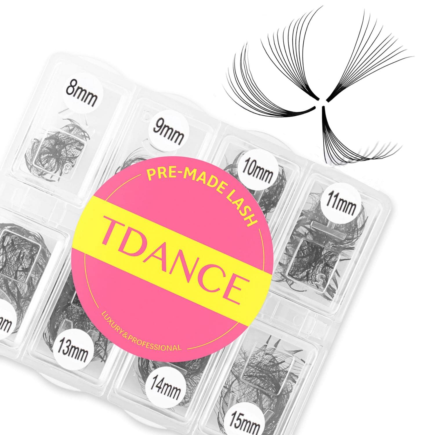 TDANCE 600-Premade Lash Fans | Natural & Volume Mixed Length 5D-24D C/D Curl Loose Fans