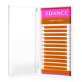 TDANCE Brown Colored Lash Extensions – 0.03/0.05/0.07mm, C/D Curl, 8–15mm | Premium Salon Lashes