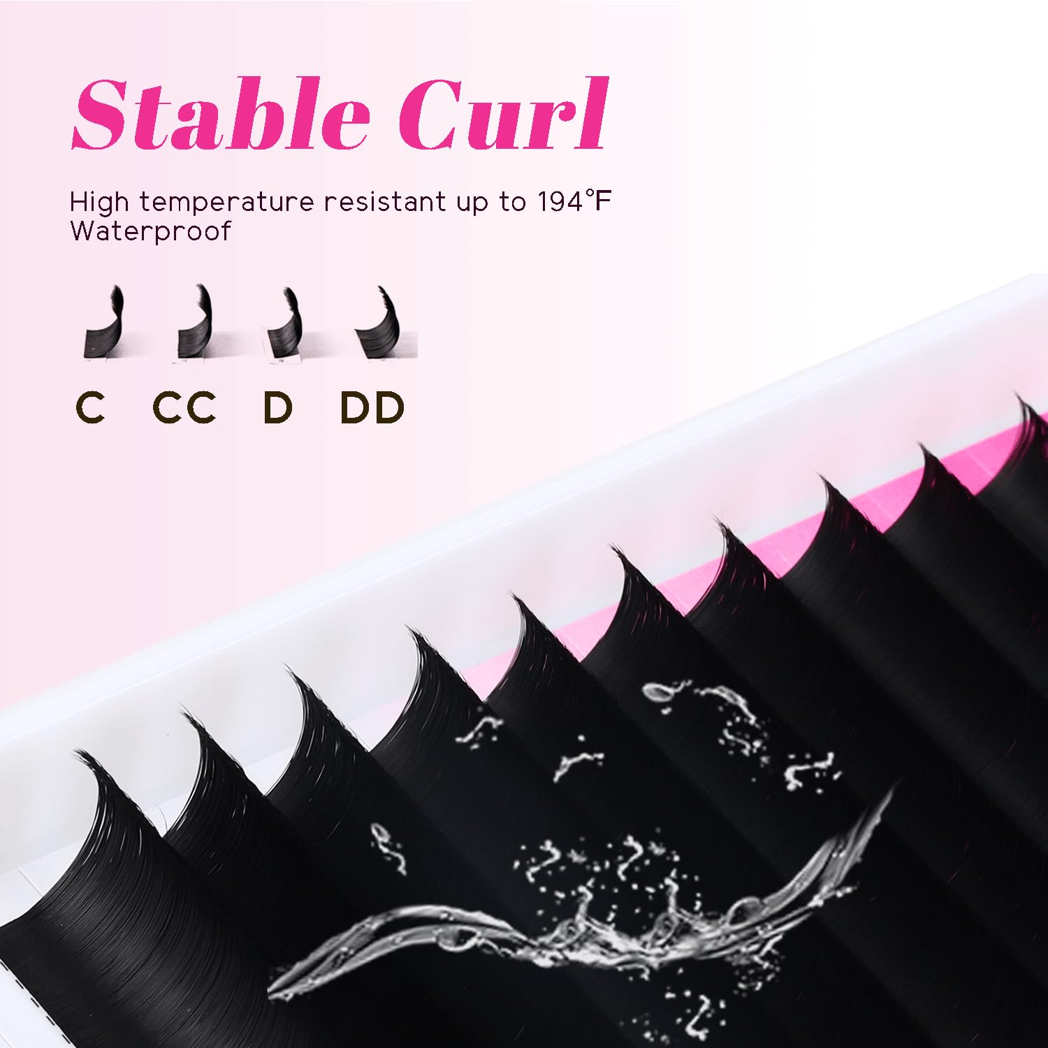 TDANCE Cashmere Easy Fan Lash Extensions — 0.03mm CC Curl, 13mm, Matte Black Mega Volume