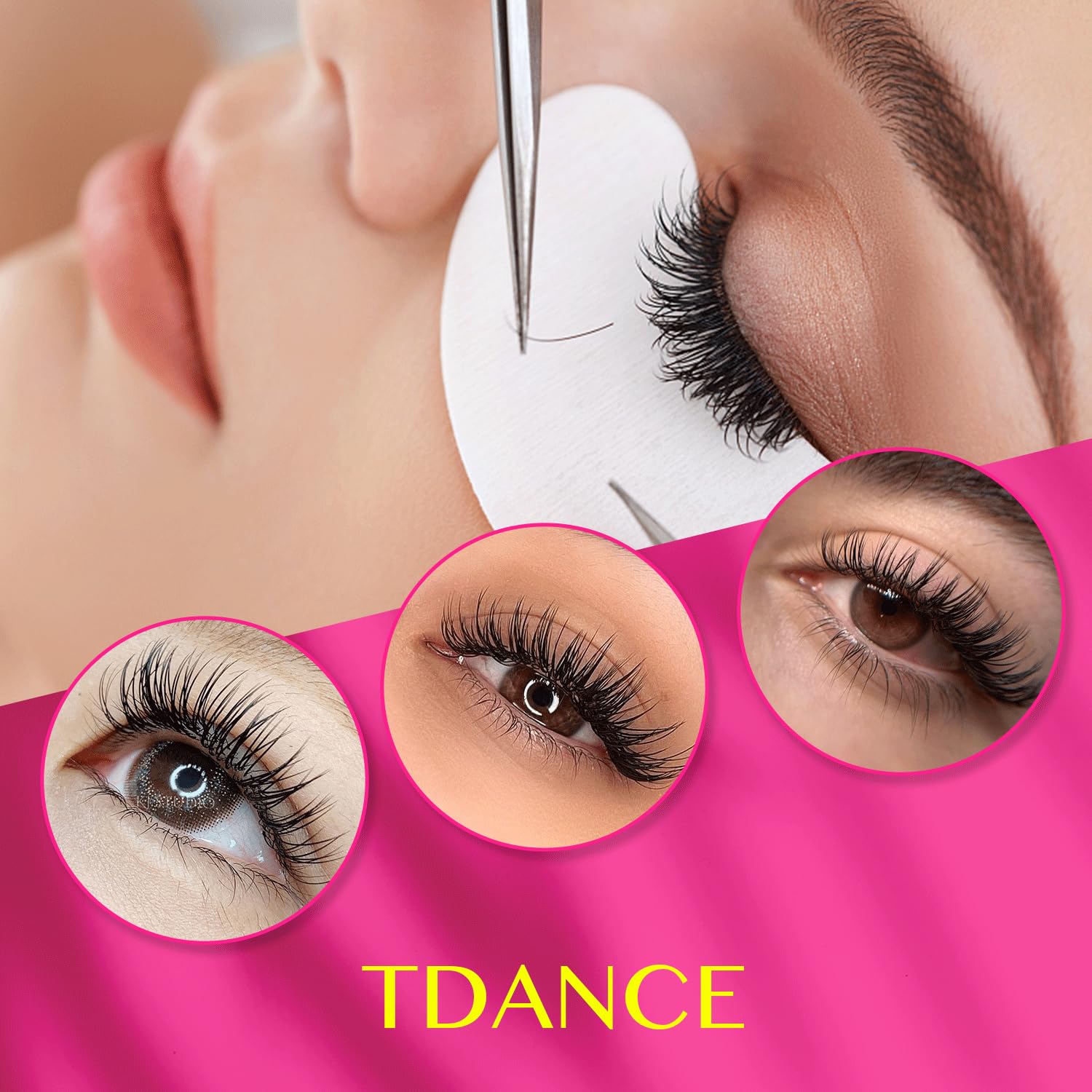 TDANCE Flat Lashes Ellipse Extensions 0.15/0.2mm – Ultra-Light Air Flat Lashes for Salon Use