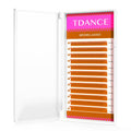 TDANCE Light Brown Lash Extensions — Colored Lash Extensions 0.03/0.05/0.07mm C/D Curl Premium Brown Eyelash Extensions Salon Use (Light Brown,0.07-C,10-17mm)
