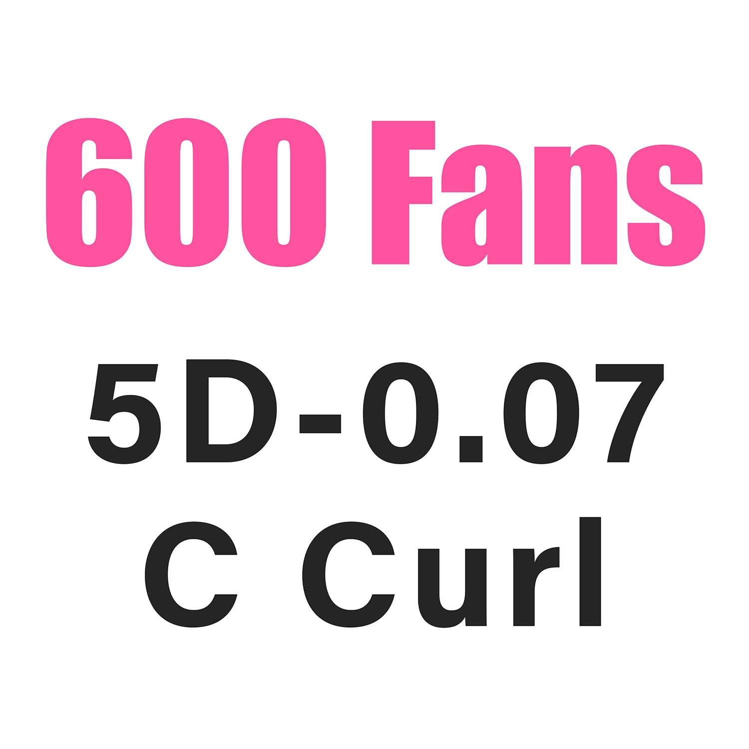 TDANCE 600 Premade Lash Fans – Natural & Volume Mix, 5D-24D, C/D Curl, 8–15mm