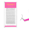 TDANCE Spikes Lash Extensions – Matte Black Premade Spikes, 0.07mm, C/D Curl, 8-15mm