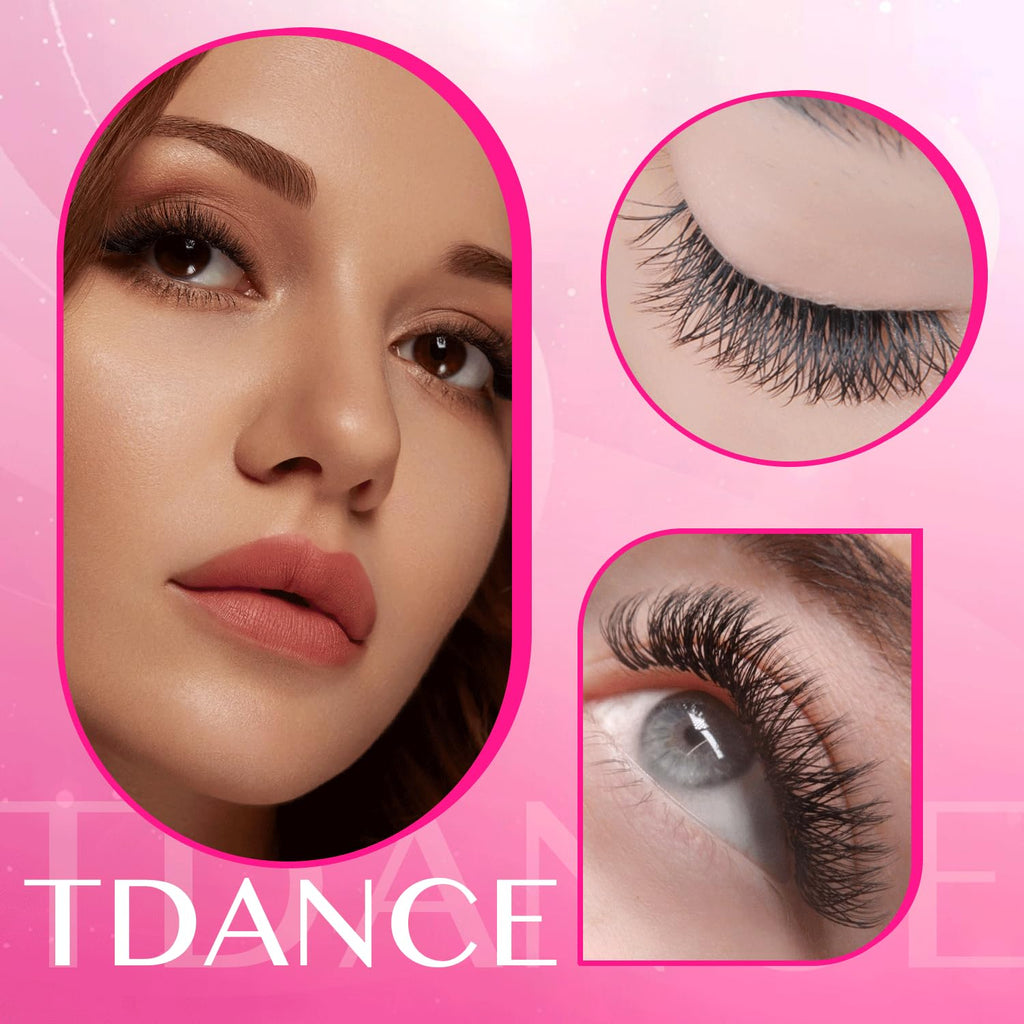TDANCE YY Lash Extensions Premade Fans – W Lashes (W-5D-0.07-C, 11mm)