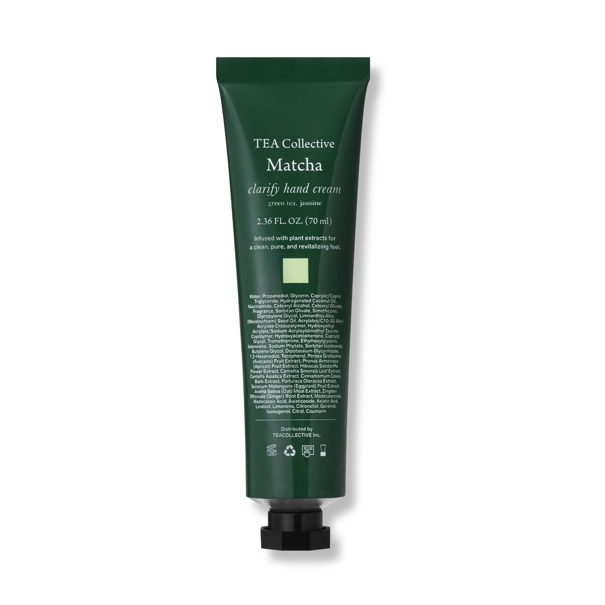 TEA Collective Clarify Hand Cream – Matcha Scent | Fast-Absorbing Vegan Hydration with Centella | 70ml Korea