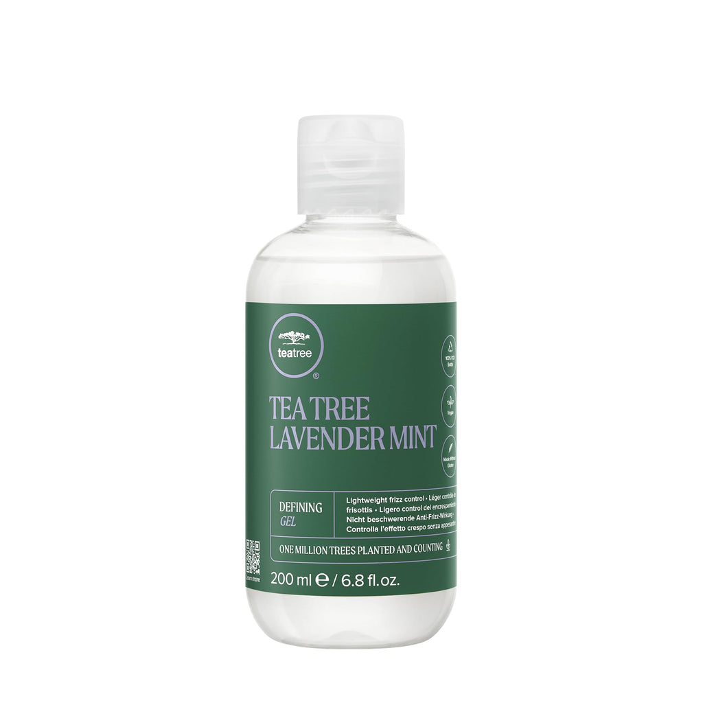 Tea Tree Lavender Mint Defining Gel – Lightweight Frizz Control for Coarse, Curly & Dry Hair (6.8 fl oz)