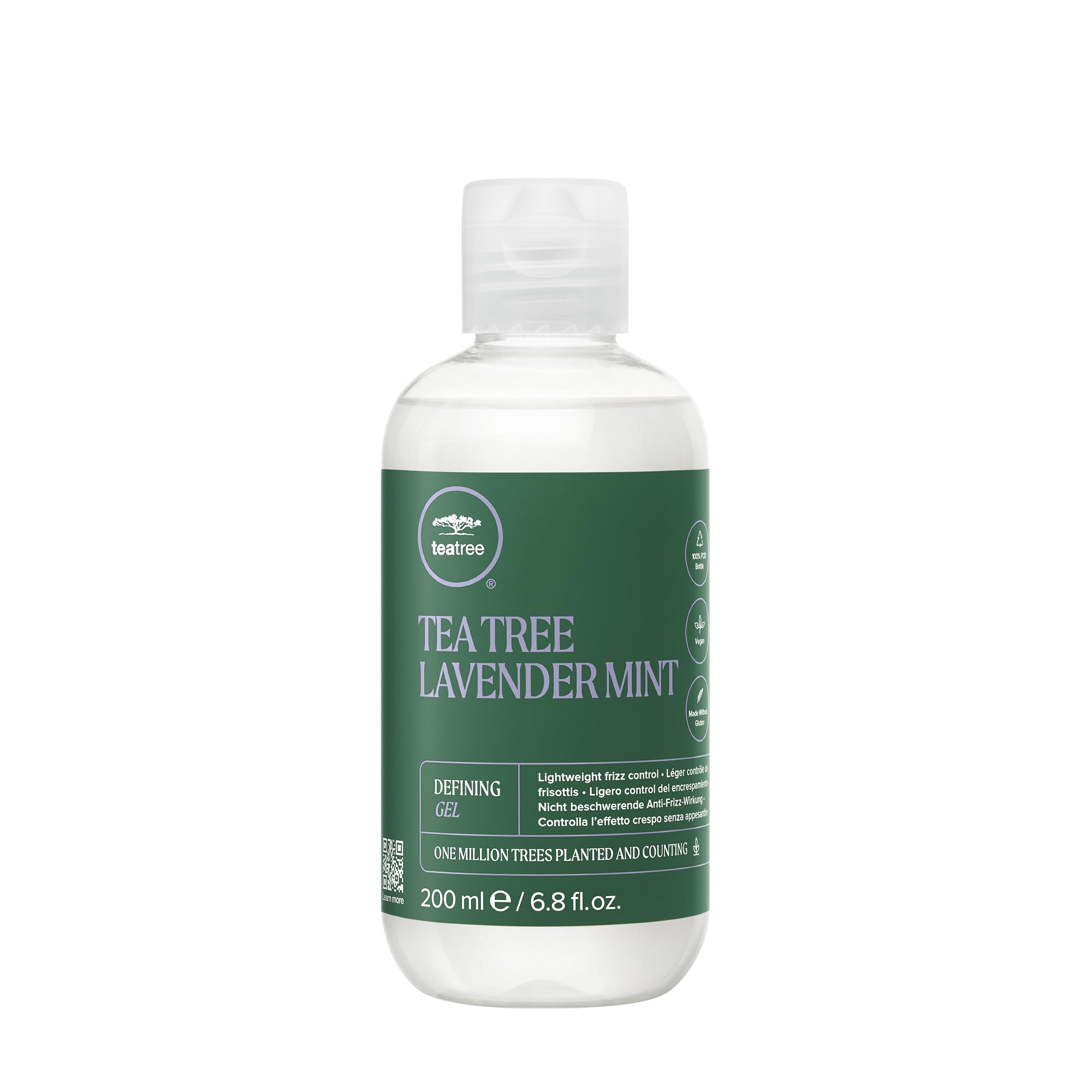 Tea Tree Lavender Mint Defining Gel – Lightweight Frizz Control for Coarse, Curly & Dry Hair (6.8 fl oz)