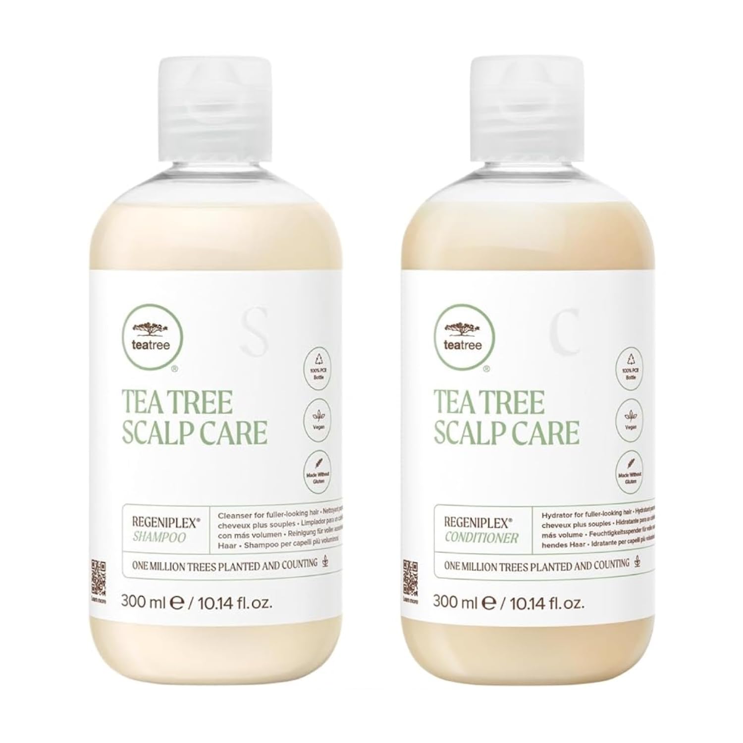 Tea Tree Scalp Care Gift Set – Anti-Thinning Shampoo + Conditioner for Fine Hair