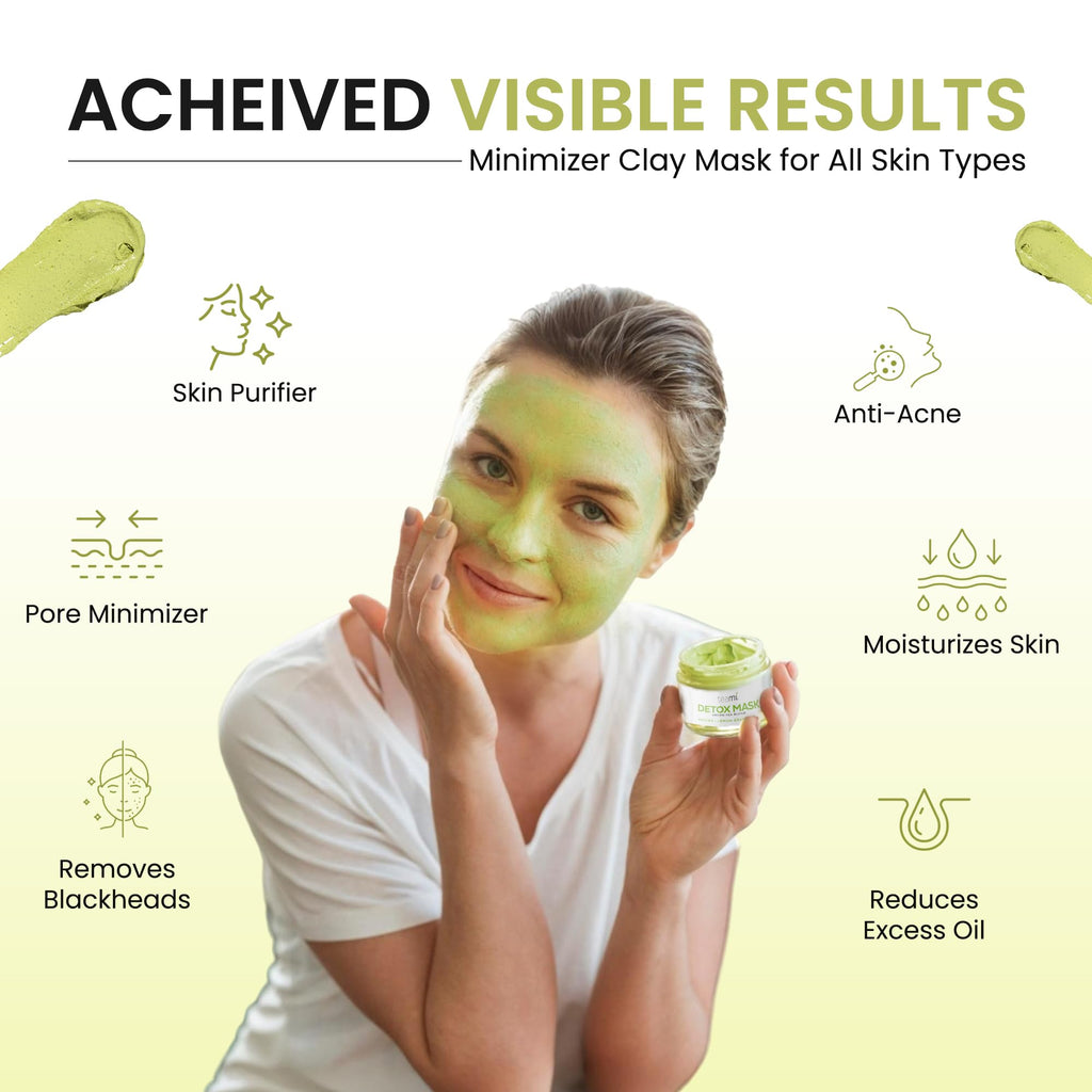 Teami Detox Face Mask: Hydrating, Purifying & Pore-Minimizing Green Tea Mask for All Skin Types